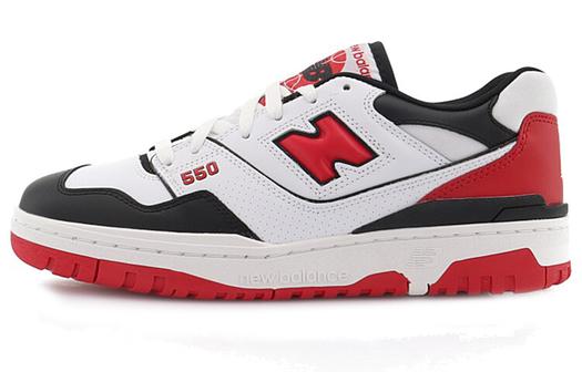 Кроссовки New Balance NB 550 Vintage Basketball Unisex BB550HR1, белый/черный/красный