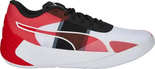 Кроссовки Puma Fusion Nitro Team White High Risk Red, белый
