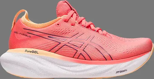 Кроссовки wmns gel nimbus 25 wide 'papaya dusty purple' Asics, апельсин