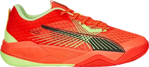Кроссовки Puma Eliminate Power Nitro 2 Racquet Red Blast Fast Yellow, красный