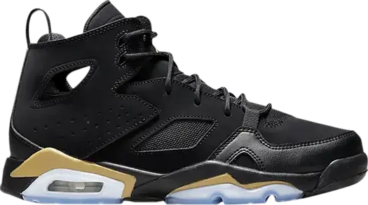 Кроссовки Jordan Flight Club 91 GS Black Metallic Gold, черный