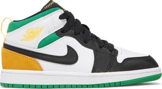 Кроссовки Air Jordan 1 Mid SE PS Oakland, белый