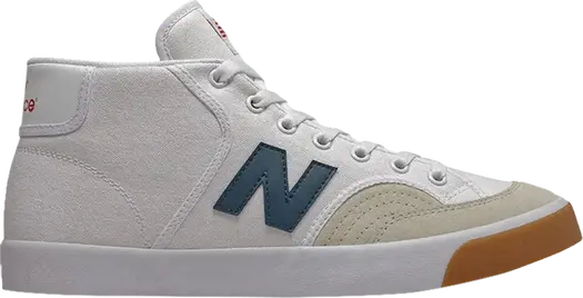 Кроссовки высокие New Balance Numeric 213, белый/бирюзовый