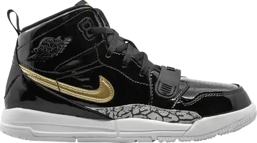 Кроссовки Jordan Legacy 312 PS Black Metallic Gold, черный
