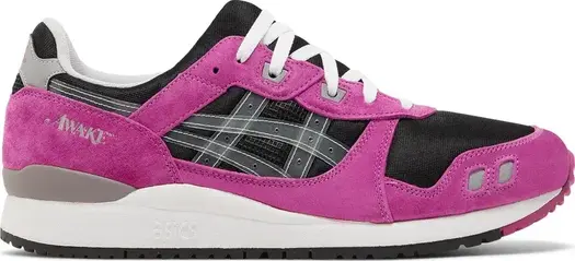 Кроссовки awake ny x gel lyte 3 'black pink' Asics, розовый
