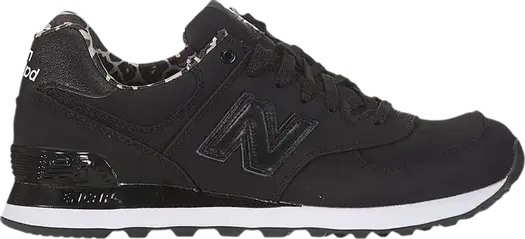 Кроссовки New Balance Wl574 'Leopard', черный