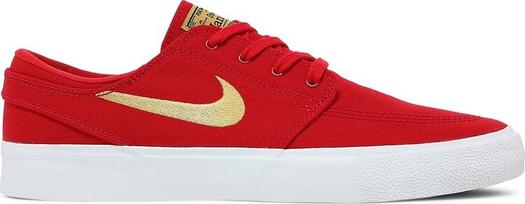 Кроссовки Nike Zoom Stefan Janoski Canvas RM SB 'University Red Club Gold', красный