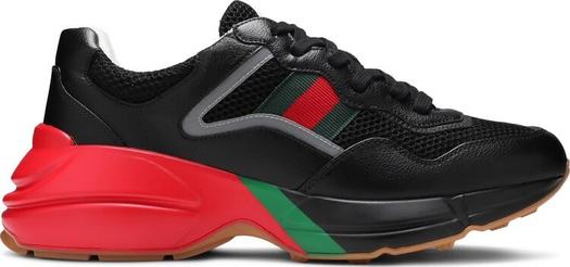 Кроссовки Gucci Rhyton, Черный/Красный/Зеленый