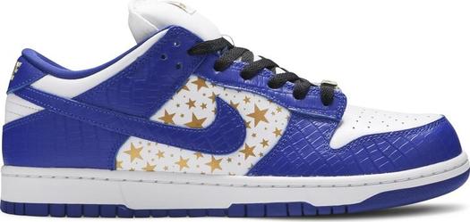 Кроссовки Nike Supreme x Dunk Low OG SB QS 'Hyper Royal', синий