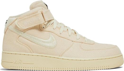 Кроссовки Nike Stussy x Air Force 1 Mid 'Fossil', загар