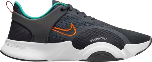 Кроссовки Nike SuperRep Go 2 'Dark Smoke Grey Total Orange', серый