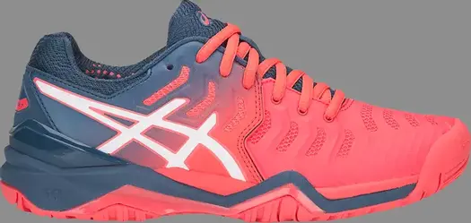 Кроссовки wmns gel resolution 7 'papaya' Asics, красный