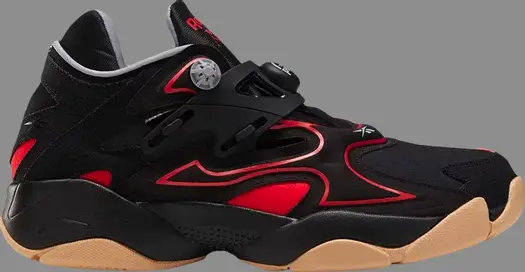 Кроссовки pump court 'black instinct red gum' Reebok, черный
