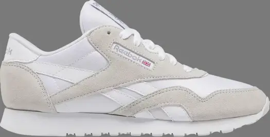 Кроссовки wmns classic nylon 'white light grey' 2023 Reebok, белый