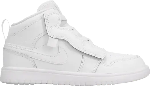 Кроссовки Air Jordan 1 Mid ALT PS Triple White, белый