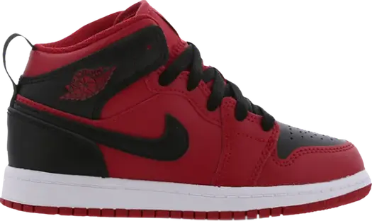 Кроссовки Air Jordan 1 Mid PS Reverse Bred, красный