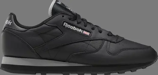 Кроссовки classic leather 'black pure grey' Reebok, черный