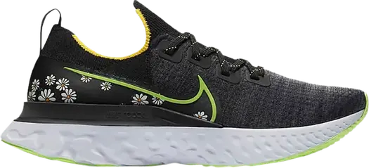 Кроссовки Nike React Infinity Run Flyknit 'Daisy', черный
