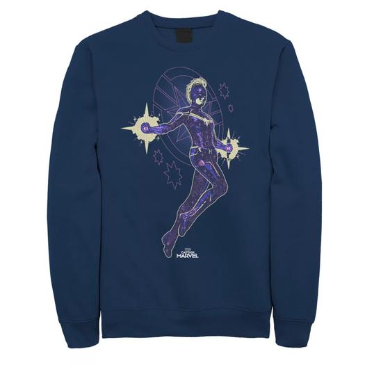 Мужской свитшот Captain Marvel Flying Star Licensed Character