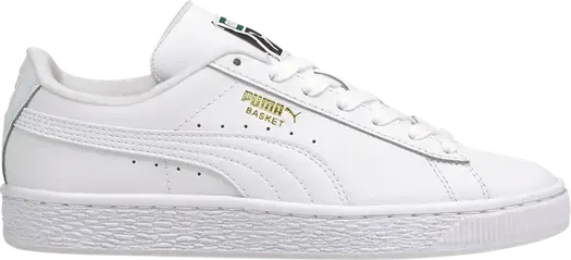 Кроссовки Puma Basket Classic 21 Jr Triple White, белый