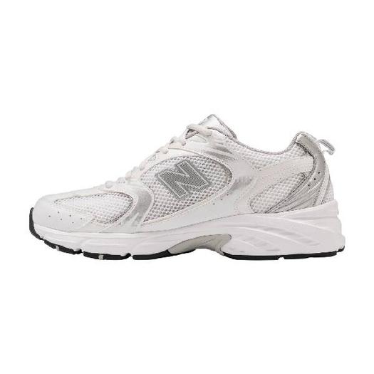 Кроссовки New Balance MR530 унисекс, белый с серебристыми акцентами