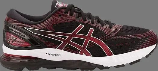 Кроссовки gel nimbus 21 'classic red' Asics, черный