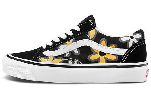 Кроссовки Vans Style 36 Retro Casual Skateboarding Shoes Unisex Black Printing 'Black Yellow White'