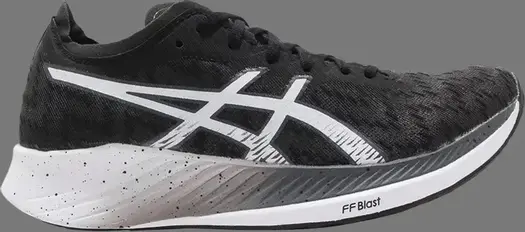 Лимитированные кроссовки wmns magic speed carbon 'black white' Asics, черный