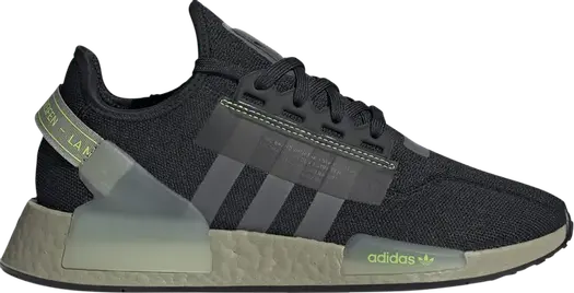 Кроссовки Adidas NMD_R1 V2 'Black Lime'