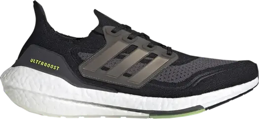 Кроссовки Adidas UltraBoost 21 'Black Silver Metallic', черный
