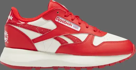 Кроссовки popsicle x wmns classic leather sp 'instinct red' Reebok, красный