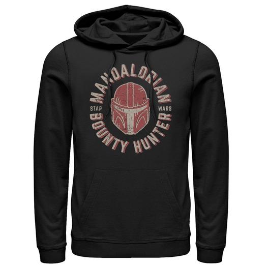 Мужской пуловер с капюшоном The Mandalorian Helmet Stamp Licensed Character