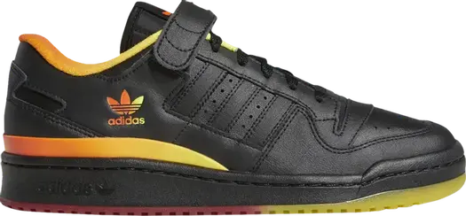 Кроссовки Adidas Forum Low 'Black Orange Yellow Gradient', черный