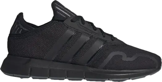 Кроссовки Adidas Swift Run X 'Black Blue Metallic', черный