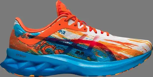 Кроссовки novablast 'digital aqua marigold orange' Asics, апельсин
