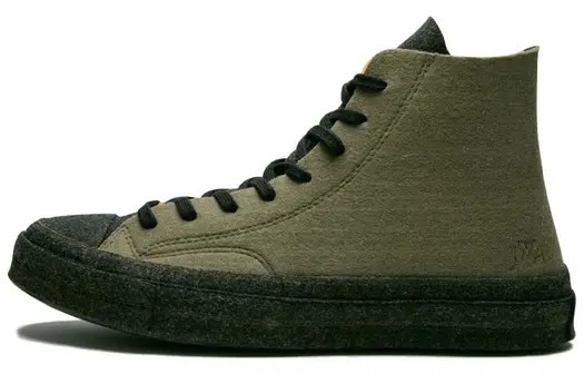 Кроссовки Converse Chuck Taylor All Star 70 Hi Jw Anderson Felt Stone Grey Flame Orange