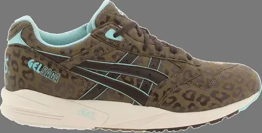Кроссовки gel saga 'leopard' Asics, коричневый
