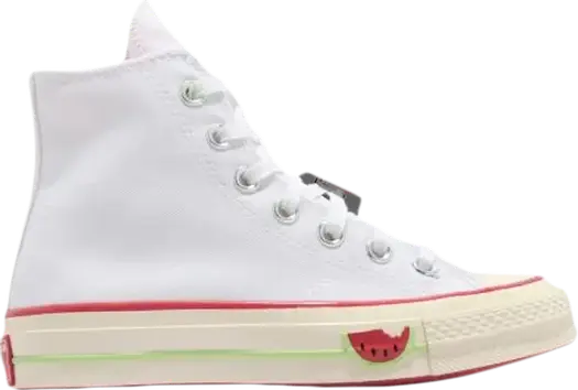Кроссовки Converse Chuck 70 High Watermelon, белый