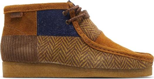 Кроссовки Clarks Bodega x Wallabee 2.0 Heritage Patchwork, коричневый