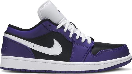Кроссовки Air Jordan 1 Low Court, черно-фиолетовый