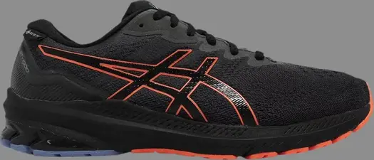 Кроссовки gt 1000 11 gtx 'black shocking orange' Asics, черный