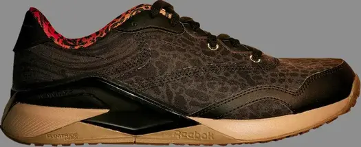 Кроссовки national geographic x nano x2 grow 'animal print - black' Reebok, черный