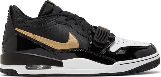 Кроссовки Jordan Legacy 312 Low Black Metallic Gold, черный
