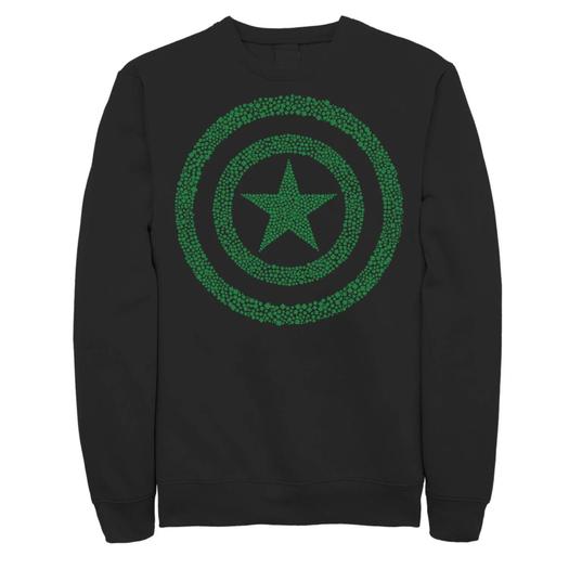 Мужской свитшот с наполнителем Marvel Captain America St. Patty's Licensed Character
