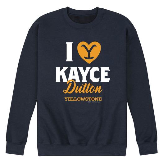 Мужской свитшот Yellowstone I Love Kayce Licensed Character