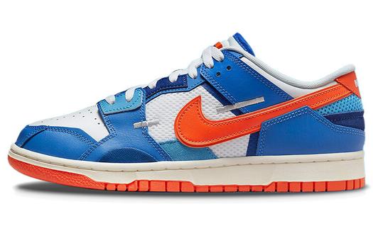 Кроссовки Nike Dunk Low Scrap, белый/синий/оранжевый