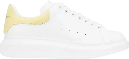 Кроссовки Alexander McQueen Oversized Sneaker White Lemon, белый