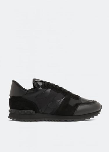 Кроссовки VALENTINO GARAVANI ROCKRUNNER CAMOUFLAGE SNEAKER, черный