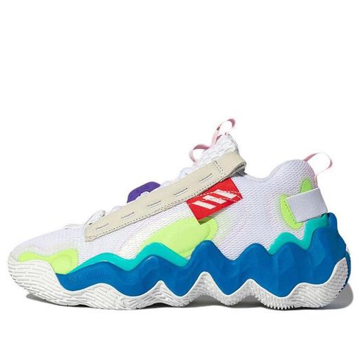Кроссовки adidas Exhibit B Wear-resistant Non-Slip White Green Blue, белый