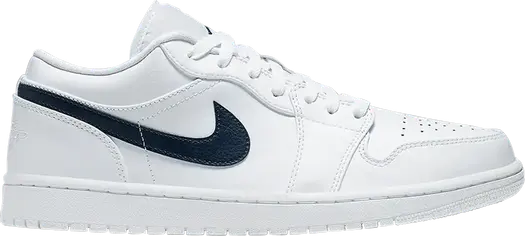 Кроссовки Air Jordan 1 Low White Obsidian, белый